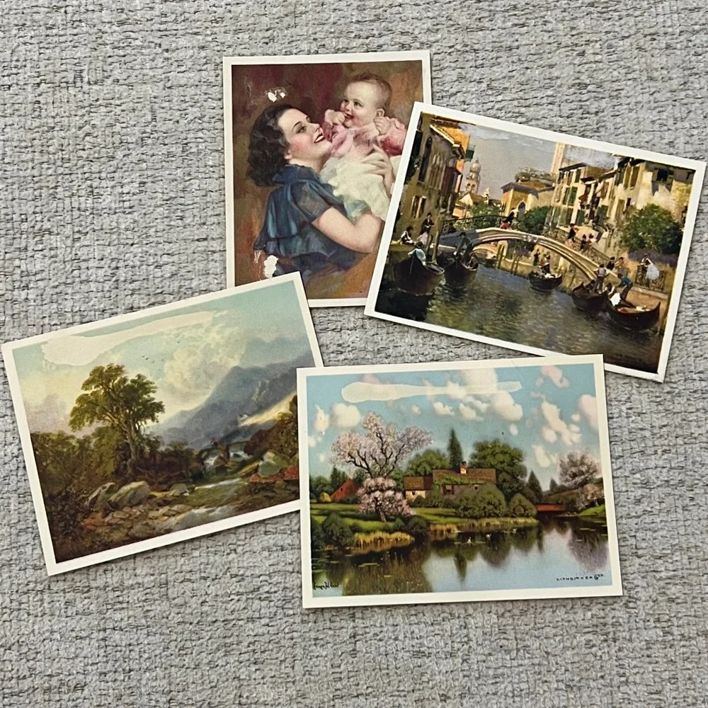 Vintage‎ Lot Old Postcards Brochures Booklets Memo Book Ephemera Mod-1900s